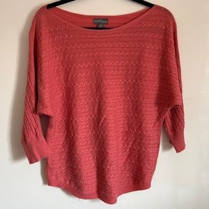 Market & Spruce Knit Top in Coral